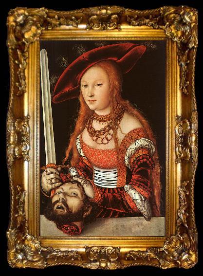 framed  Lucas  Cranach Judith with the Head of Holofernes, ta009-2